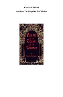 Aradia; or, The gospel of the witches
