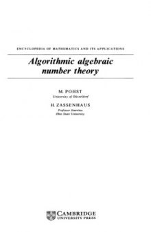 Algorithmic Algebraic Number Theory (Encyclopedia of Mathematics and its Applications)