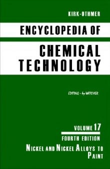 Encyclopedia of Chemical Technology