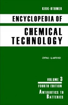 Encyclopedia of Chemical Technology