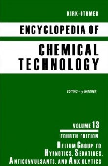 Encyclopedia of Chemical Technology