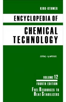 Kirk-Othmer Encyclopedia of Chemical Technology [Vol 12]