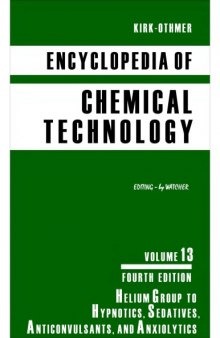 Kirk-Othmer Encyclopedia of Chemical Technology [Vol 13]