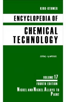 Kirk-Othmer Encyclopedia of Chemical Technology [Vol 17]