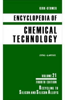 Kirk-Othmer Encyclopedia of Chemical Technology [Vol 21]