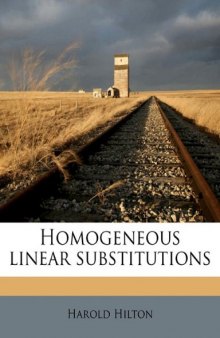 Homogeneous linear substitutions