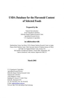 USDA database for the flavonoid content of selected foods