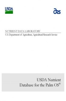 USDA Food Search Nutrient Data Laboratory  offline program and database