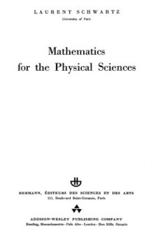 Mathematics for the physical sciences (Collection Enseignement des sciences Hermann)
