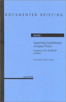 Supporting Expeditionary Aerospace Forces: Evaluation of the Ramprod Database (Documented briefing)