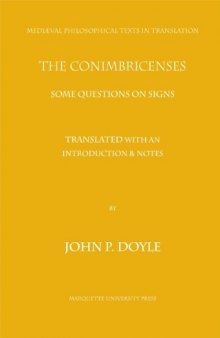 The Conimbricenses: Some Questions on Signs 
