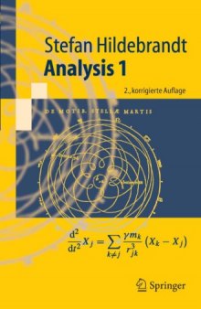 Analysis 1, Second Edition (Springer-Lehrbuch)