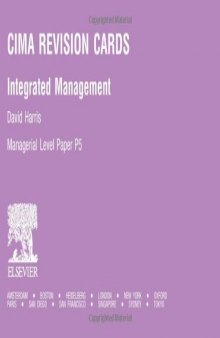 CIMA Revision Cards: Integrated Management (CIMA Revision Cards)
