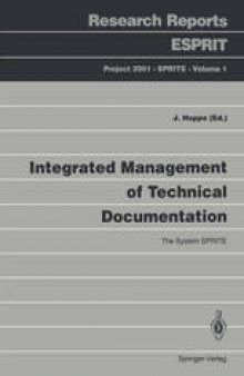 Integrated Management of Technical Documentation: The System SPRITE
