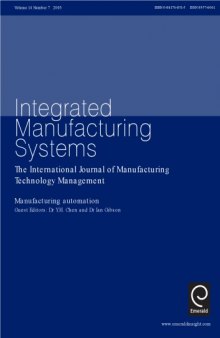 Integrated Manufacturing Systems: The International Journal of Manufacturing Technology Management (Vol. 14, nº 7, 2003) Manufacturing Automation