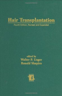Hair Transplantation, Fourth Edition