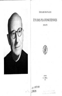 Études platoniciennes, 1929-1979