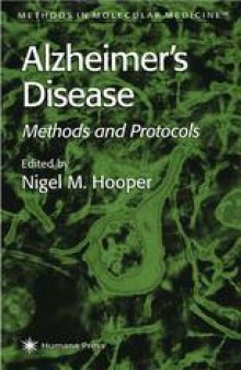 Alzheimer's Disease: Methods and Protocols