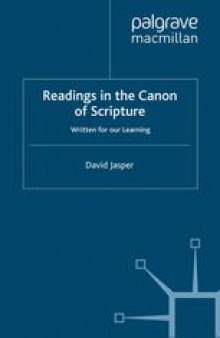 Readings in the Canon of Scripture: Written for our Learning