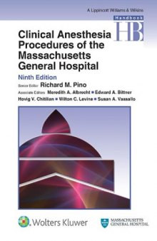 Clinical Anesthesia Procedures of the Massachusetts