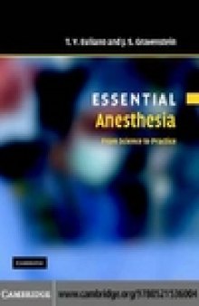 Essential Anesthesia: From Science to Practice