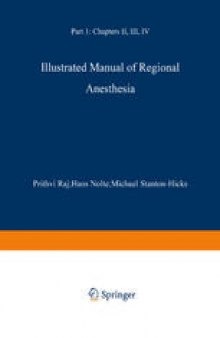 Illustrated Manual of Regional Anesthesia: Part 1: Transparencies 1–28