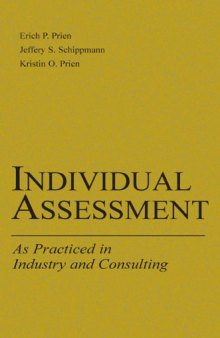 Individual Assessment: As Practiced in Industry and Consulting (Volume in the Applied Psychology Series)