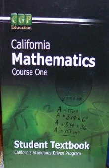 California Mathematics: Course One and Course Two: Student Textbook  