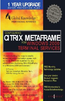 Configuring Citrix Metaframe for Windows 2000 Terminal Services