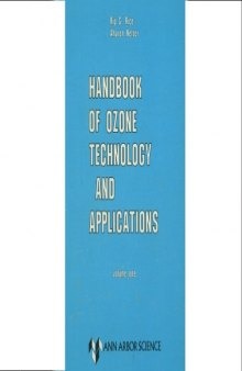 Handbook of ozone technology and applications, Volume 2  