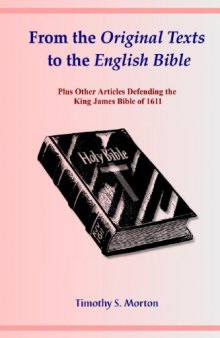 From the Original Texts to the English Bible