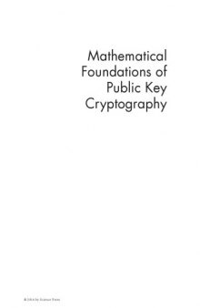 Mathematical foundations of public key cryptography