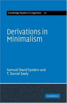 Derivations in Minimalism (Cambridge Studies in Linguistics)