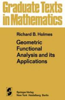 Geometric Functional Analysis and its Applications