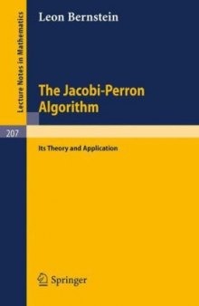 The Jacobi-Perron Algorithm Its Theory and Application