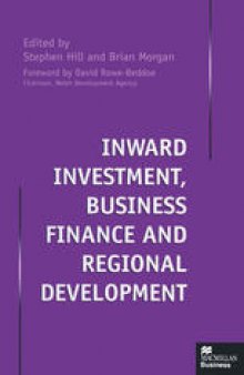 Inward Investment, Business Finance and Regional Development