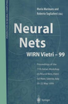 Neural Nets WIRN Vietri-99: Proceedings of the 11th Italian Workshop on Neural Nets, Vietri Sul Mare, Salerno, Italy, 20–22 May 1999