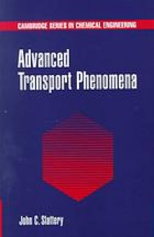 Advanced transport phenomena