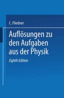 Auflösungen zu den Aufgaben aus der Physik