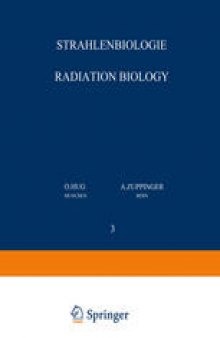 Strahlenbiologie / Radiation Biology: Teil 3 / Part 3