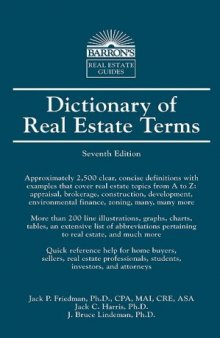Dictionary of Real Estate Terms  