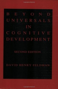 Beyond Universals in Cognitive Development, Second Edition