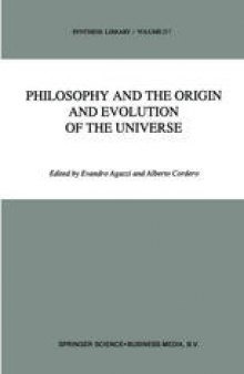 Philosophy and the Origin and Evolution of the Universe