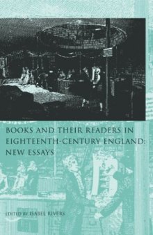 Books and Their Readers in Eighteenth-Century England: New Essays