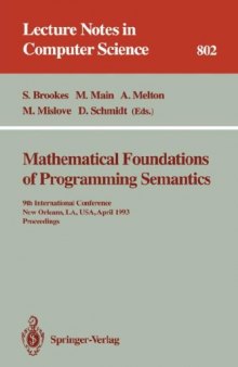 Mathematical Foundations of Programming Semantics: 7th International Conference Pittsburgh, PA, USA, March 25–28, 1991 Proceedings