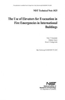 The Use of Elevators for Evacuation in Fire Emergencies in International Buildings