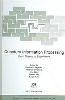 Quantum information processing : from theory to experiment