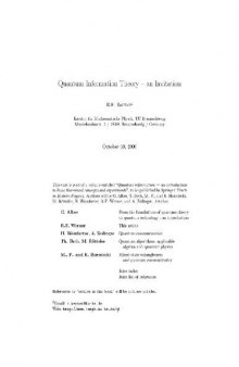 Quantum information theory - an invitation