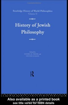 History of Jewish Philosophy