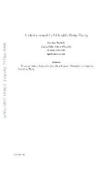 A solution manual for Polchinski's String Theory